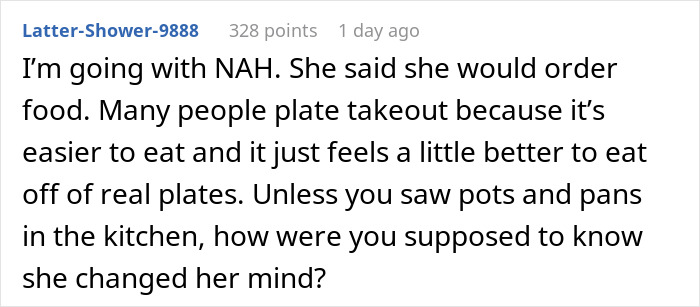 &ldquo;Borderline Gross&rdquo;: Wife Goes To Bed In Tears After Husband Mistakes Home Cooking For Takeout