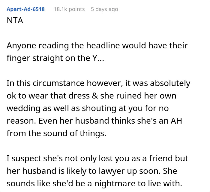 &ldquo;AITA For Wearing My Wedding Dress To Someone Else&rsquo;s Wedding?&rdquo;