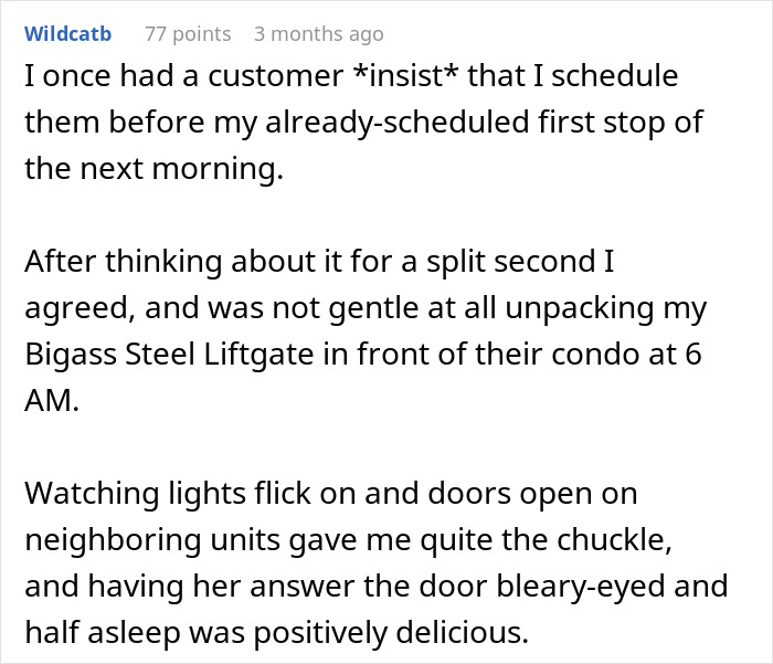 Person Learns Entitled Client Wants To Be Called 'First Thing In The Morning', Makes It 5:15 AM