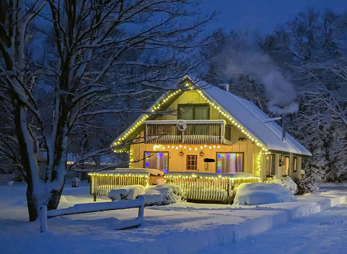 My House Reminded Me Of A Christmas Card