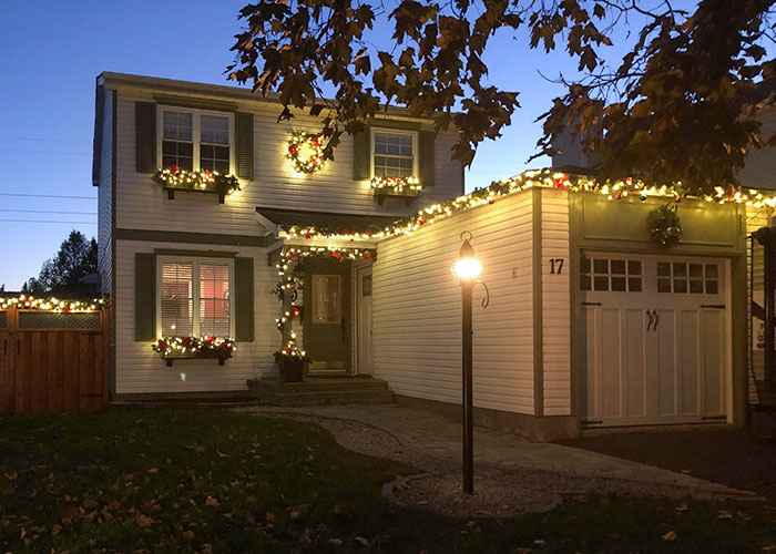 I Couldn't Wait. Cozy Christmas Lights Went On Today