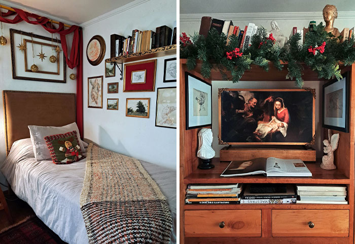 My Bedroom Decorated For Christmas