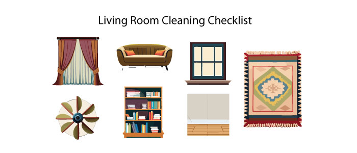 Living room cleaning checklist Living room cleaning checklist