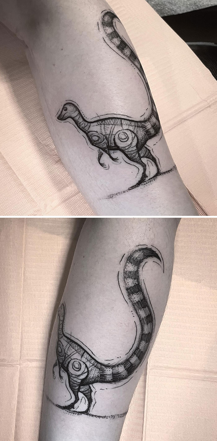 Sketchy Style Sinosauropteryx Dinosaur From My Pre-Dreams Today For Meghan