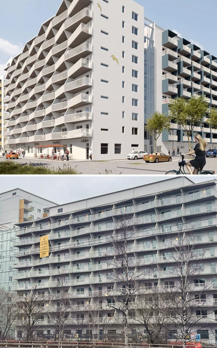 Edificio decepcionante en Gothenburg, Suecia