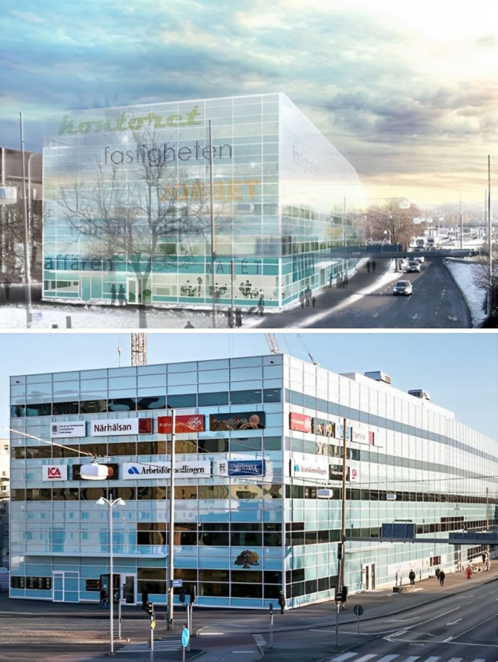 Glasiaren, Gothenburg. The Building Turned Into Something That Resembles An Old Refrigerator With Ugly Magnets