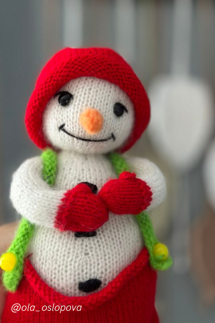 I Created A Cute Snowman Knitting Pattern In Two Days