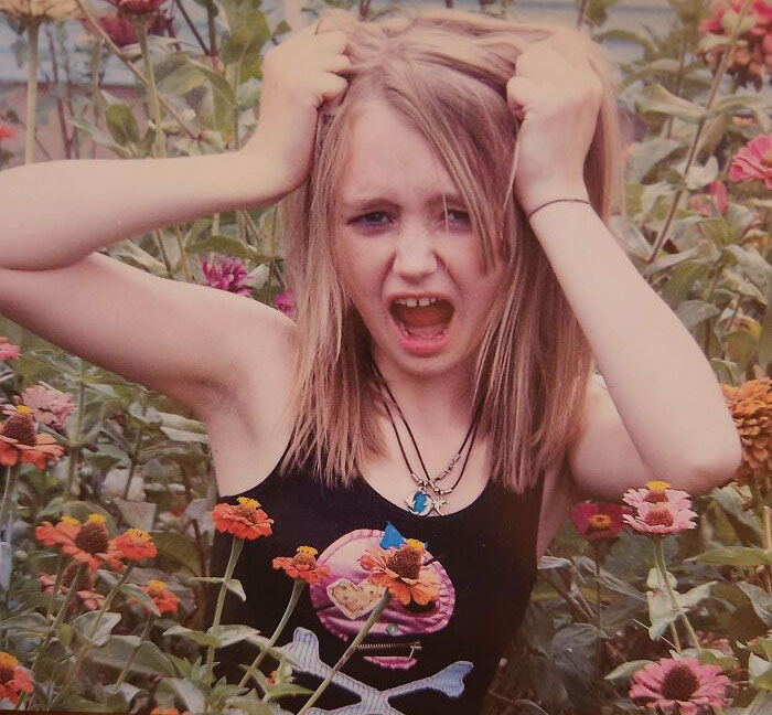 Sesión de fotos en el jardín de flores de mi abuelo