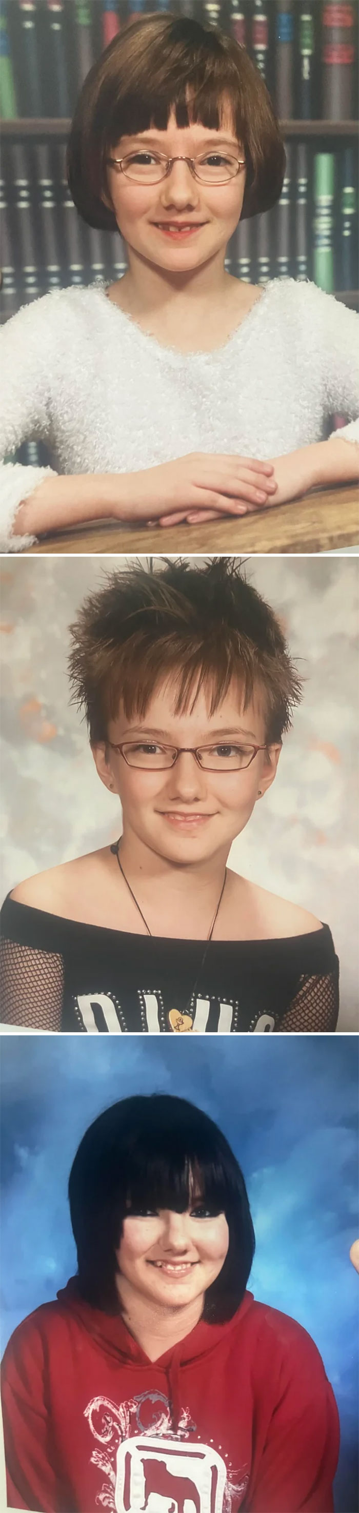 Cuando estaba en 3º, en 6º y en 9º. El estilo nunca fue mi fuerte