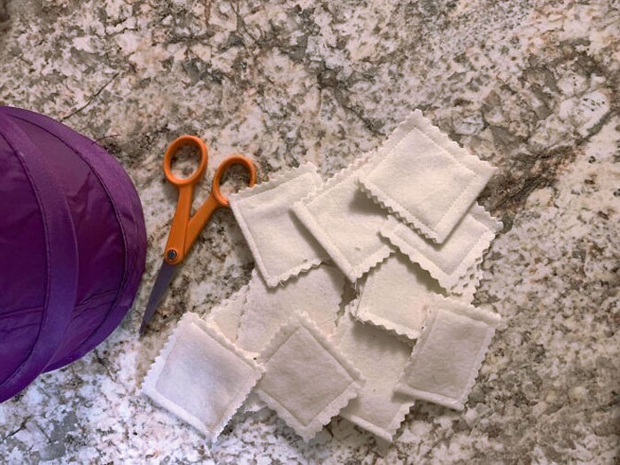 I Used Some Scrap Fabric To Sew Some Reusable "Cotton Rounds". It Should Save Me Some Money