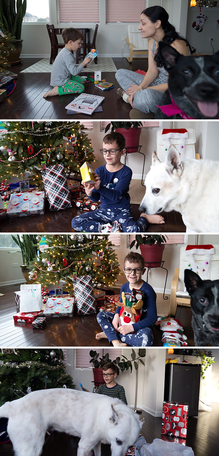 Someone Asked For More Christmas Photobombs. Apparently, Both Our Girls Photobombed Christmas Throughout The Years