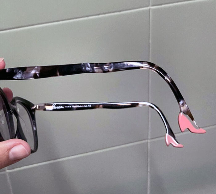 My Friend Got New Glasses Which Have Heels