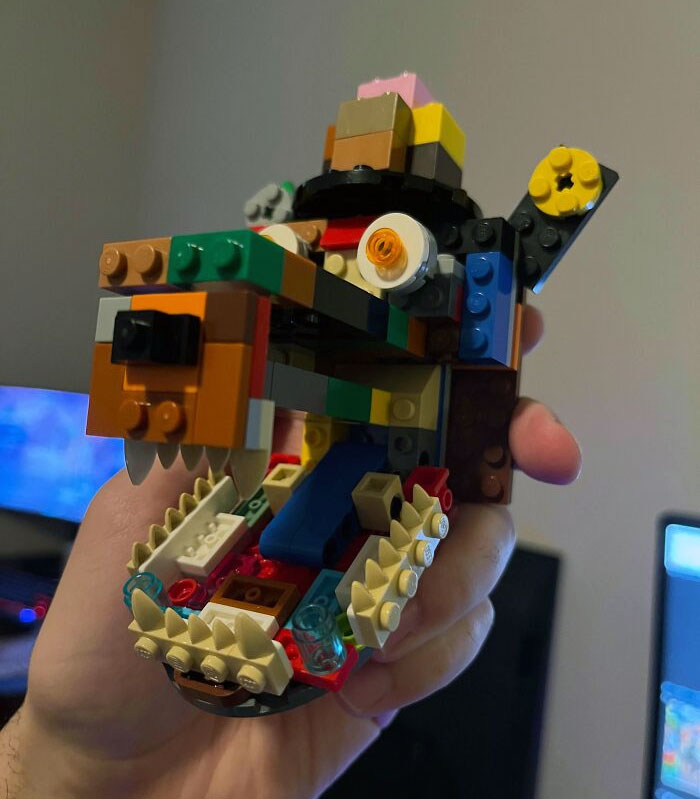 My Son Made Freddy With His Spare Parts And Yes, The Jaw Opens And Closes. I Am Beyond Impressed