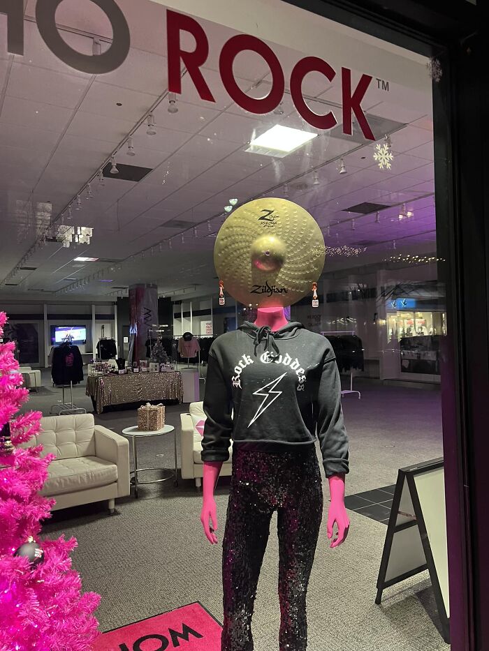 Saw This Lovely Woman In A Store Front