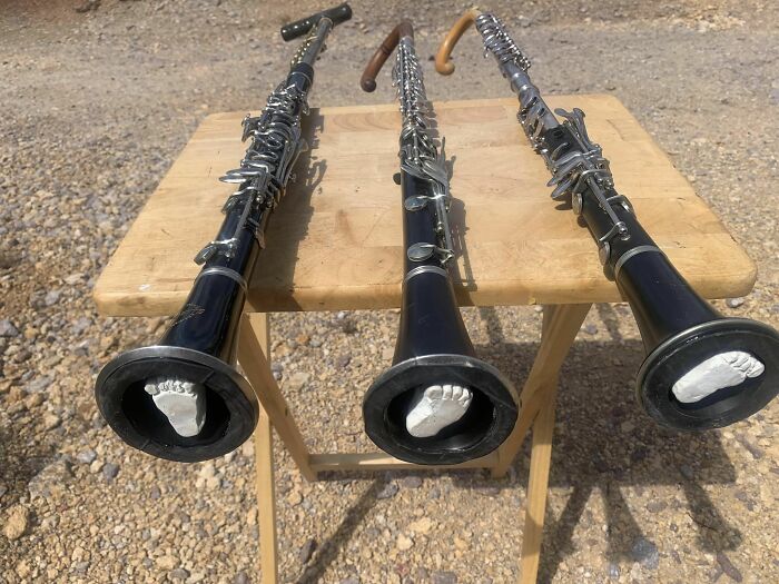 Claraflute Canes With Little Feet