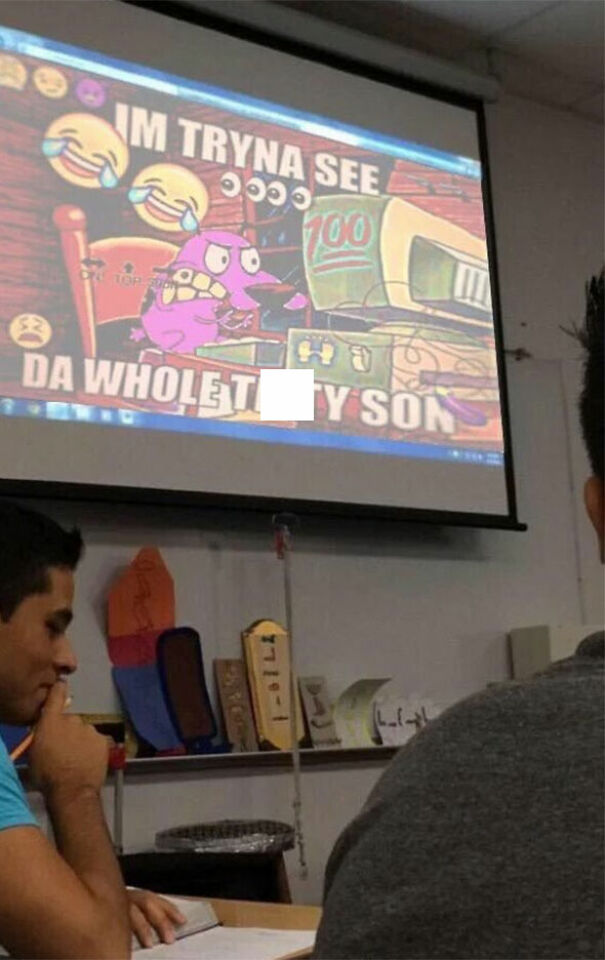 Im tryna see da whole tit*y son meme