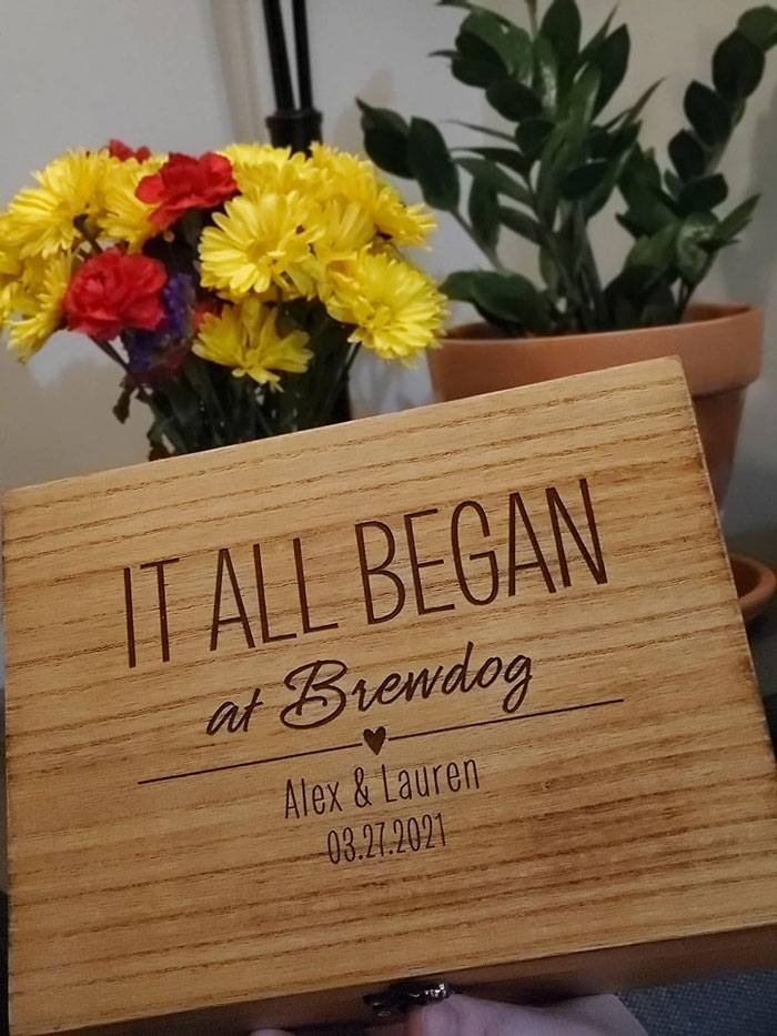 Personalized Couples Keepsake Box: Perfect for storing your shared memories and creating a unique, sentimental memento that lasts a lifetime.