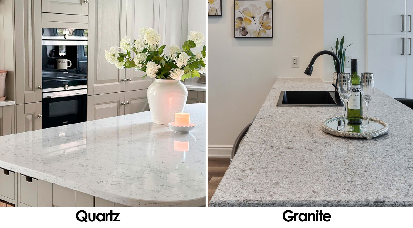 A comparison of Quartz and Granite countertops A comparison of Quartz and Granite countertops