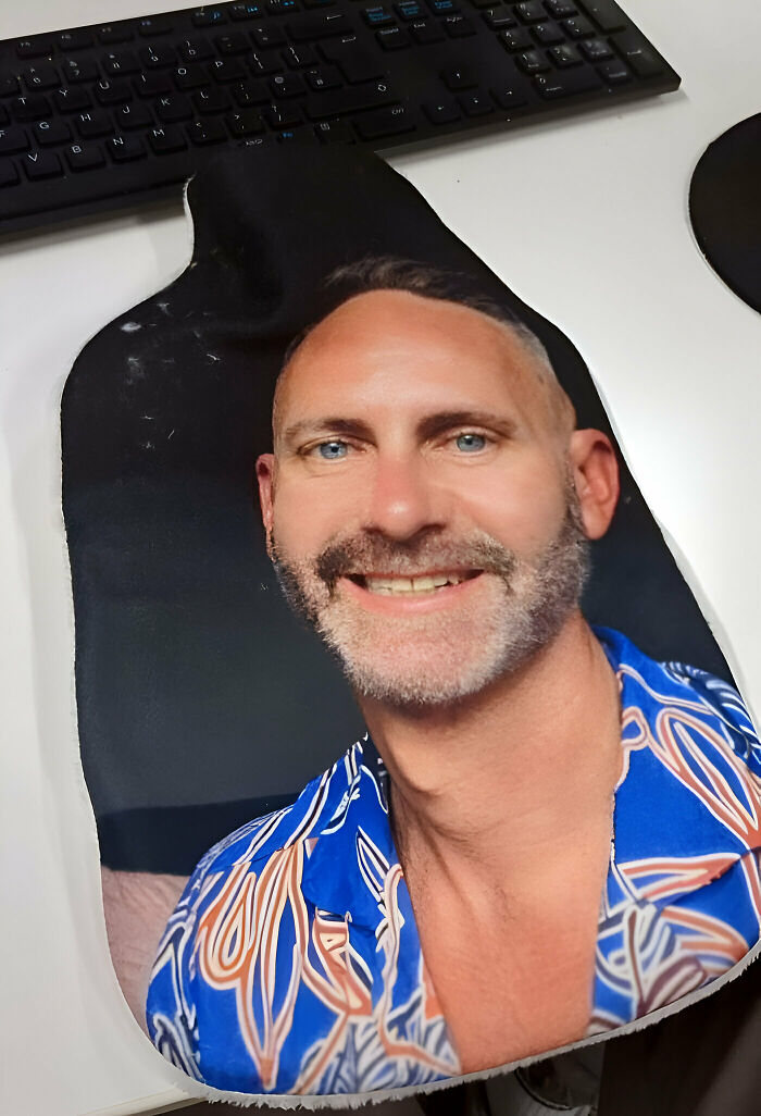 My Work Secret Santa Got Me A Hot Water Bottle With My Face On It. Does Anyone Need A Replica Of Me To Keep Them Warm At Night?