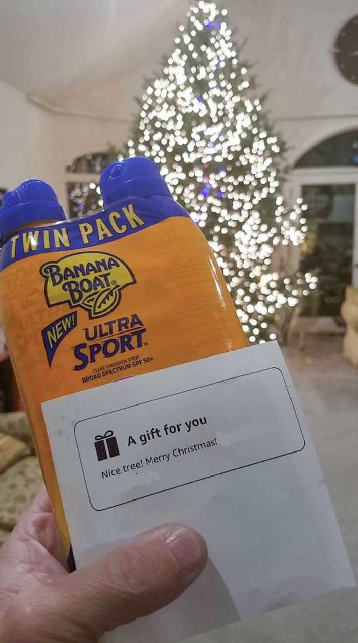 I Put Up My Annual 12-Foot-Tall Christmas Tree With 6400 Lights (Have To Split Into 3 Circuits). My Know-It-All Cousin Sent Me This Via Amazon