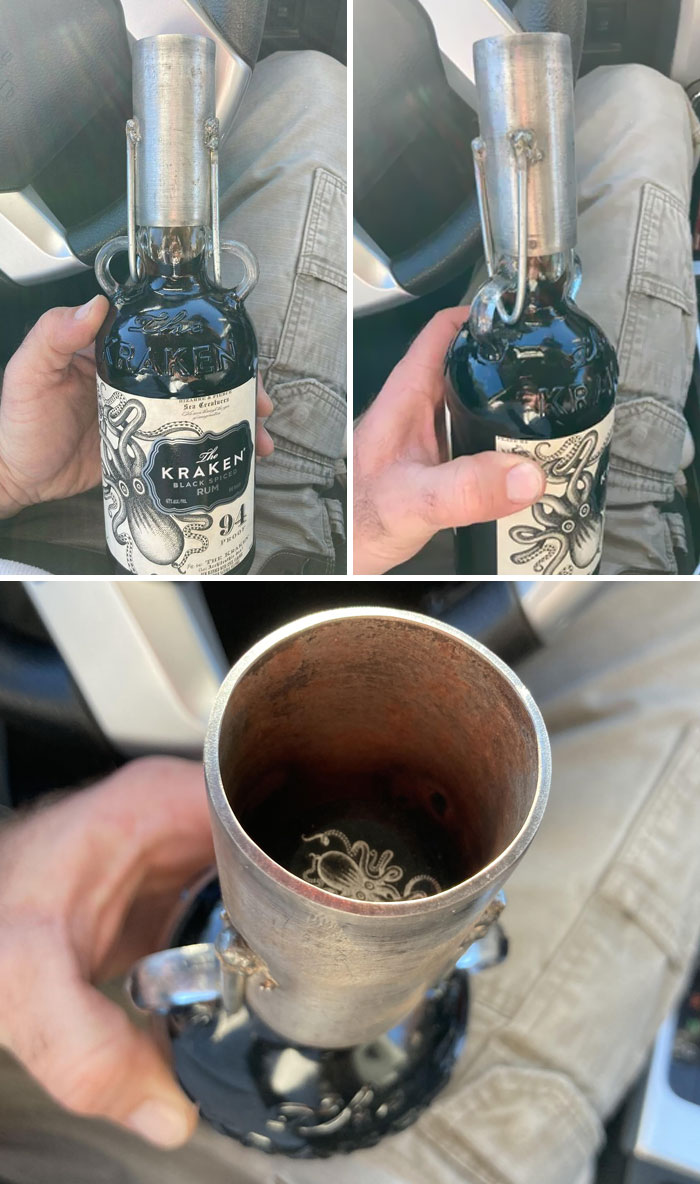 White Elephant Gift For Work Party. Unfortunately, Before The End Of The Night Someone Went To Their Truck And Got Their Angle Grinder. Glad I Didn’t Spend Any Time Making Pretty Welds