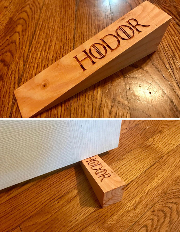 I Got A Hodor Door Stopper. I Had A Good Laugh Opening This Gift. Thanks, Santa