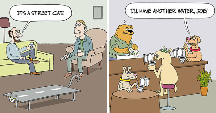 22 Absurd And Witty Comics Depicting Ridiculous Situations By Quatsch (New Pics)