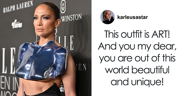 “Thank You For Choosing Me”: Jennifer Lopez Stuns In Cropped Breastplate At Elle Icon Award