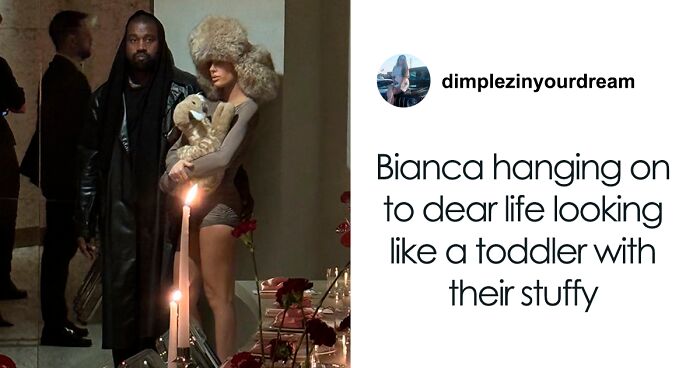 Kanye West Attends Event In Dubai With Wife Bianca Censori Who Wears “Deer-Shaped Pillow”