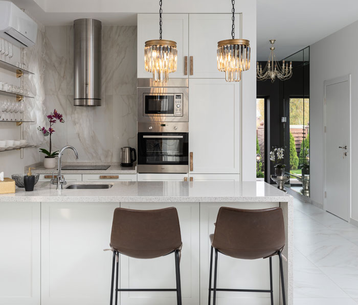 Modern Bright kitchen with clean lines 