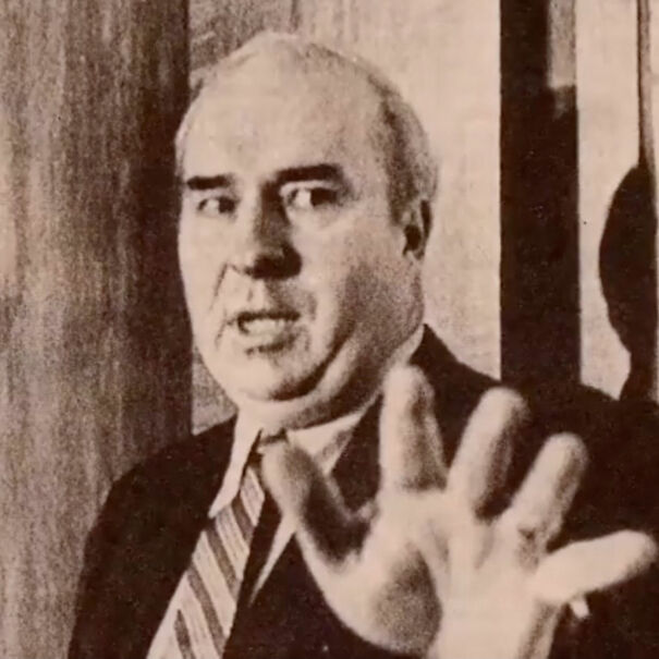 R. Budd Dwyer holding a gun