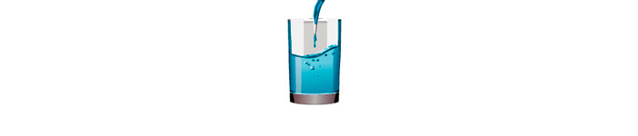 illustrated glass of water