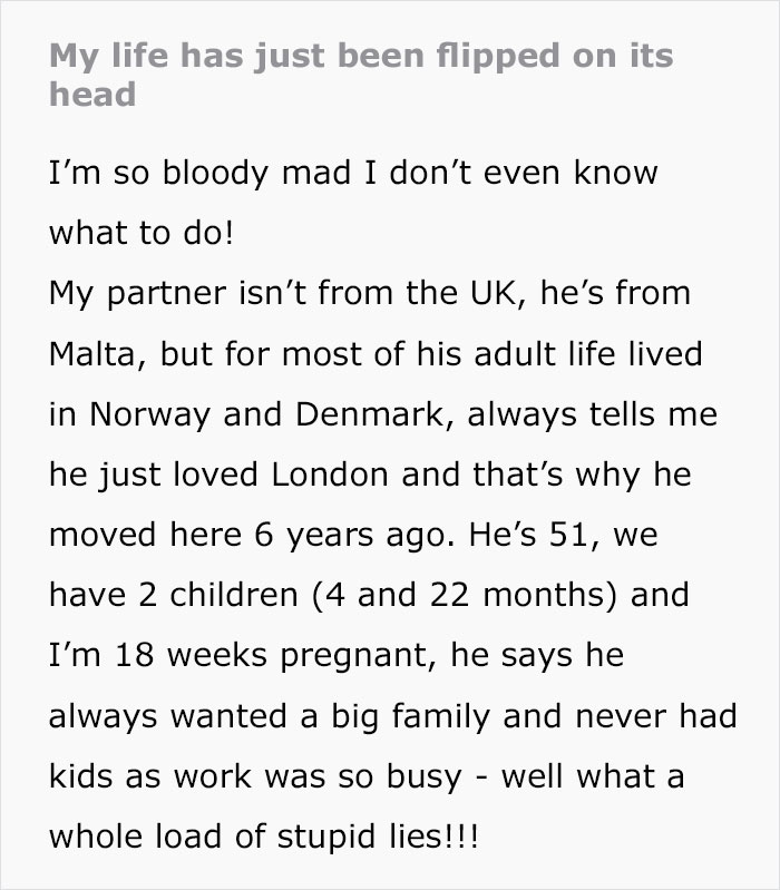 Pregnant Woman Balks After Finding Out She&rsquo;s Been Living In A Brutal Lie With Her Partner