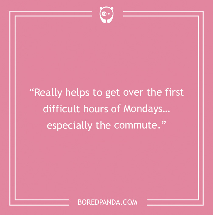 Pink background with a motivational quote about overcoming difficult Monday hours and improving Monday tips for the week.