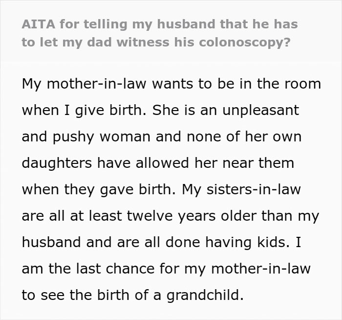 Woman Finds A Clever Way To Shut Down MIL Who Insists To Be Present At The Birth Of Her Grandkid Woman Finds A Clever Way To Shut Down MIL Who Insists To Be Present At The Birth Of Her Grandkid