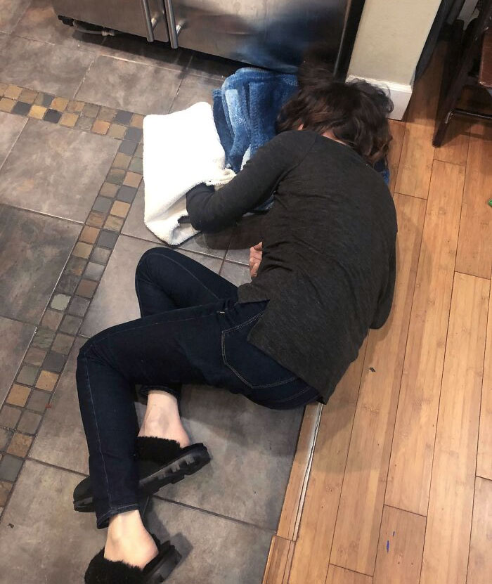 My Wife's Mom Rode My Kids' Hoverboard On New Year's Eve. Her Wrist Is Broken In 3 Places And Dislocated. They Let Us See Her At Midnight For A Minute