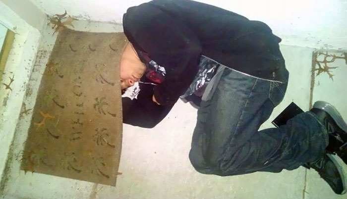 My Friend Got Home After Work Around 2 AM To Find His Neighbor's Son After Too Much Of The New Year's Eve Celebration