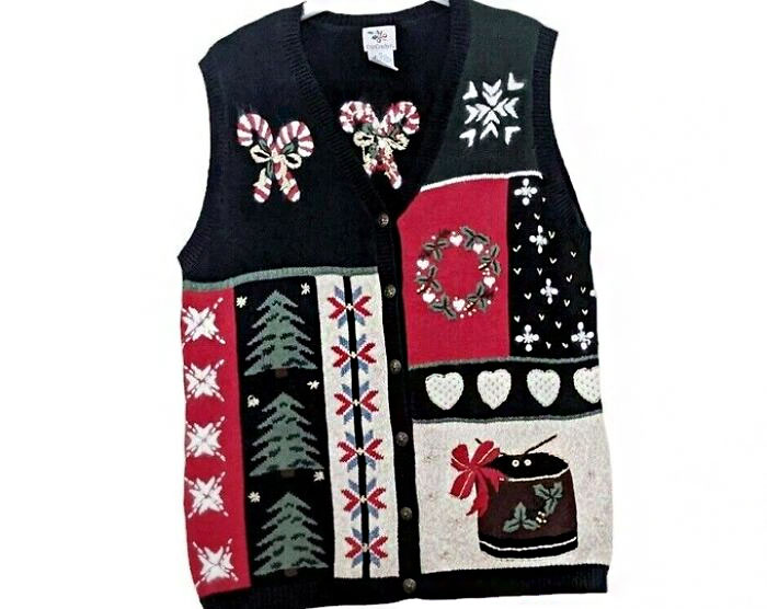 Throughout The Entire Month, Your Grandma Consistently Wears Her Christmas Vest, Typically Paired With A Red Turtleneck