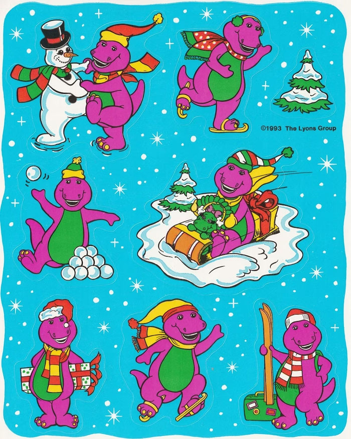 Begging Your Parents To Purchase Christmas Stickers For You