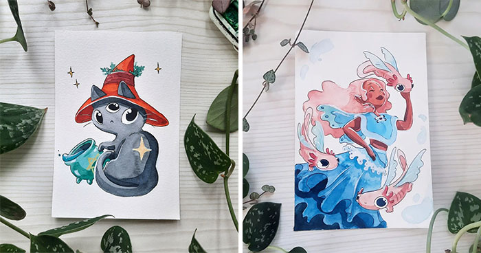 I Painted One Whimsical Illustration A Day For A Month (31 Pics)