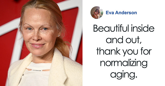 People Praise Pamela Anderson’s Makeup-Less Look, Thank Her For “Normalizing Aging” At 56