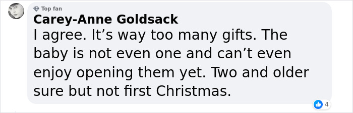 Mom Shares What Her Only Child Got For Their First Christmas, Splits The Internet