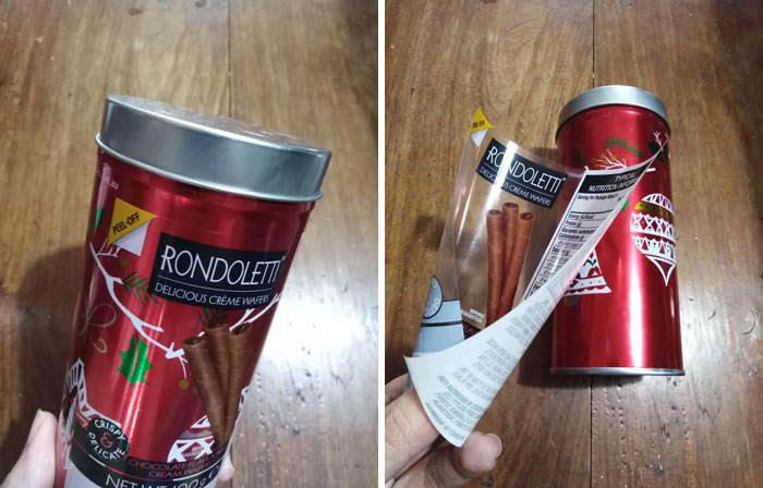 Really Appreciated The Removable Sticker Brand Name For A Reusable Canister