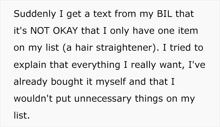 Woman Is Tired Of BIL Policing Secret Santa Exchange, Decides To 'Technically' Follow His Rules