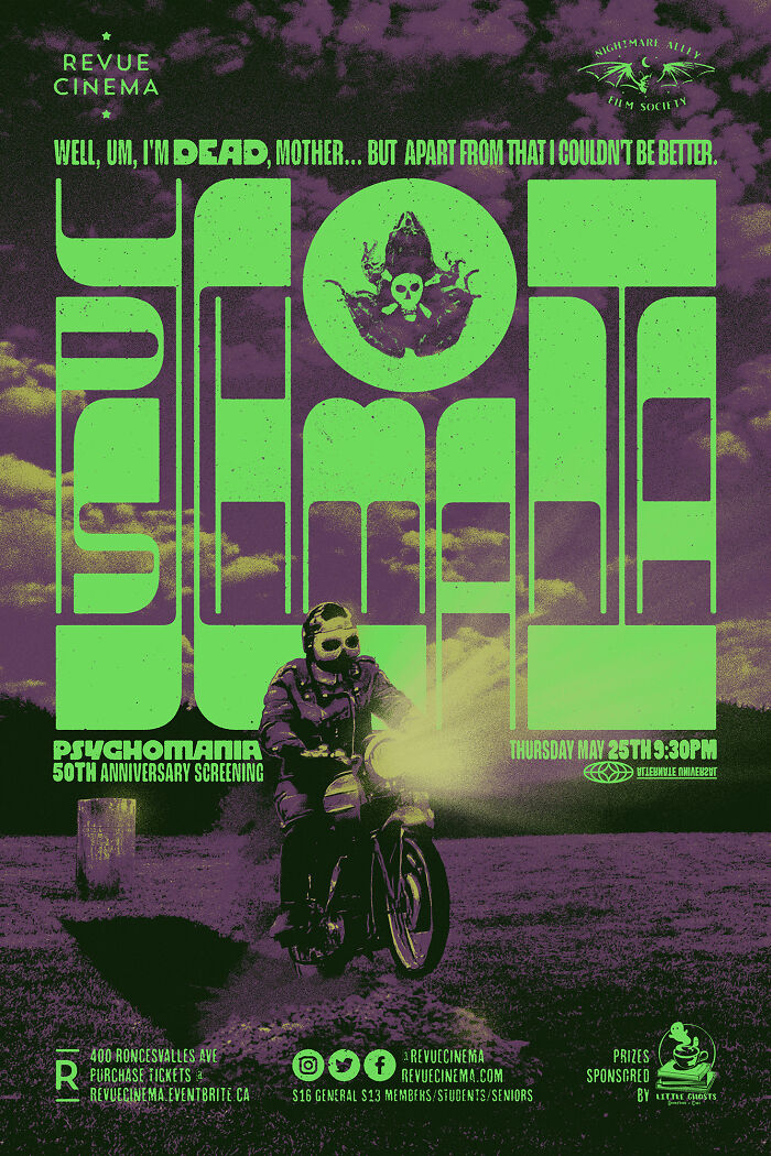 "Psychomania" Movie Screening Poster