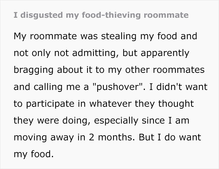 &ldquo;She Looked Utterly Disgusted&rdquo;: Thieving Roommate Learns Her Lesson