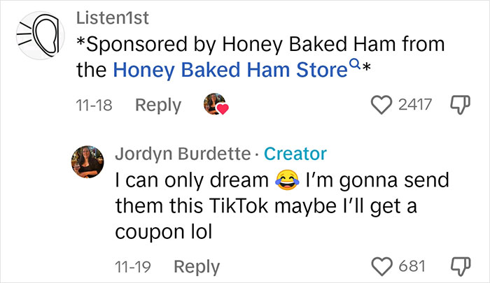 Woman Cracks Up After Ham Scraps Given To Her Dog By Rich Family Fed Her Family For Months