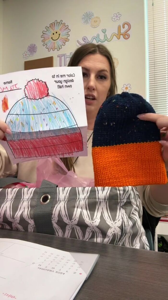 Teacher Tells Her Students To Draw Their ‘Dream Hat,’ Her Mom Makes Their Designs A Reality Teacher Tells Her Students To Draw Their ‘Dream Hat,’ Her Mom Makes Their Designs A Reality