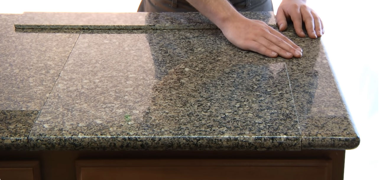 Granite countertop slab. Granite countertop slab.