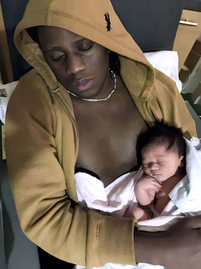 We're A Little Late, But Here's My Favorite Christmas Gift. After Nearly 30 Hours And Tons Of Intense Moments, This Little Guy Was Put Into My Arms